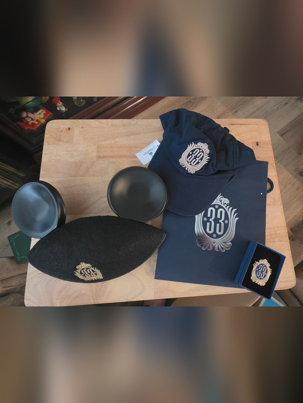 Disney CLUB 33 Merchnadise Set.